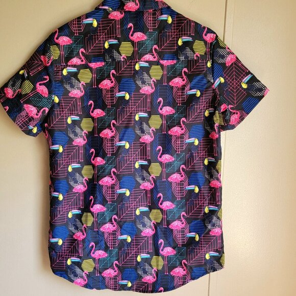 BROKEN THREADS ADDICTED TO SUMMER UV SHIELD MENS SURF BUTTON UP SIZE SMALL - Picture 11 of 11